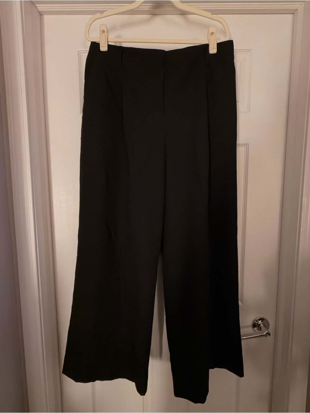 Ann Taylor Black Wide-Leg Trousers